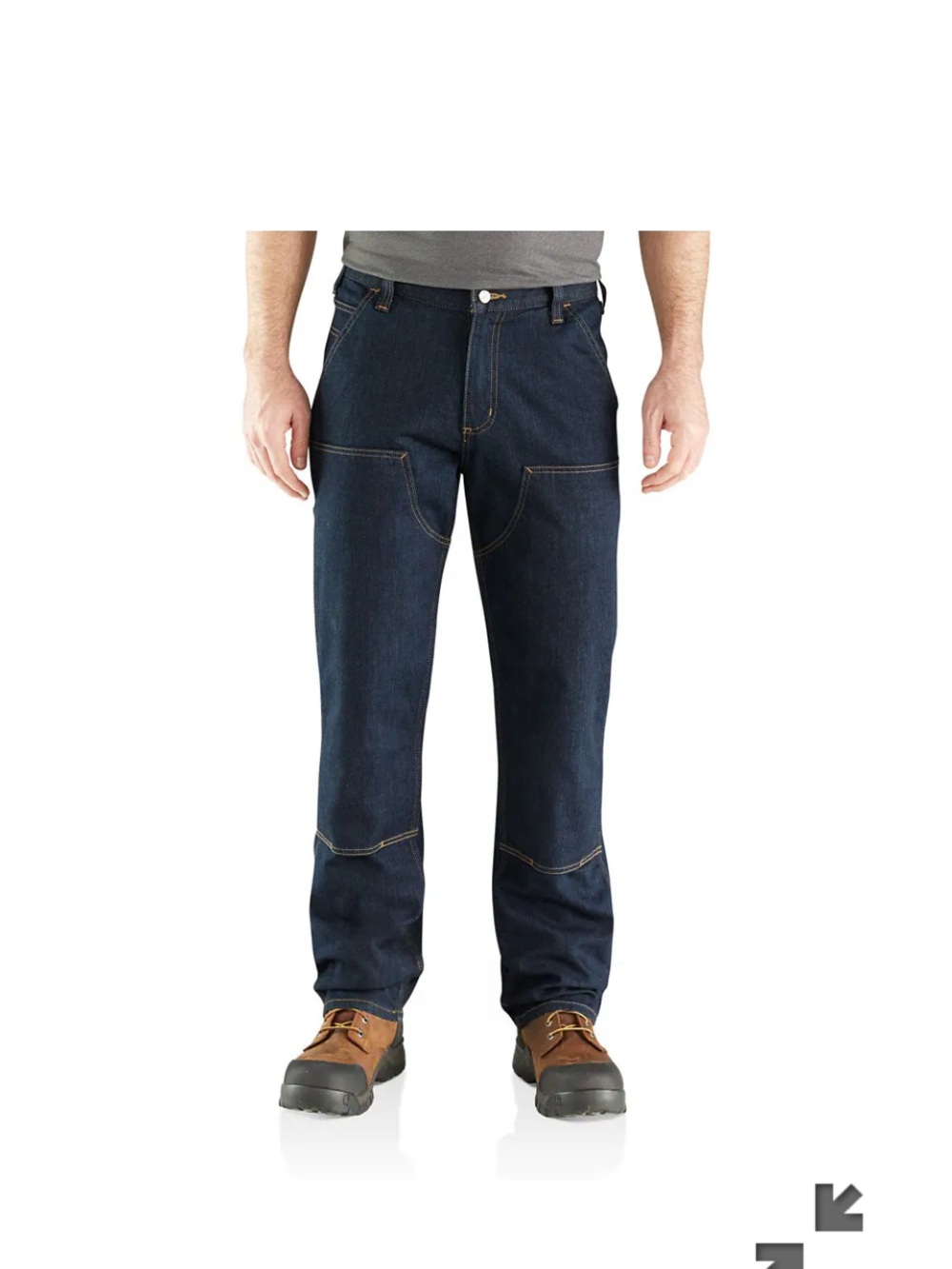 Carhartt Men’s Relaxed Straight Rugged Flex™ Denim Logger Work Jeans 40X34